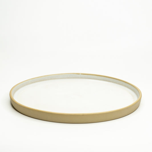 Großer Teller - mattweiß