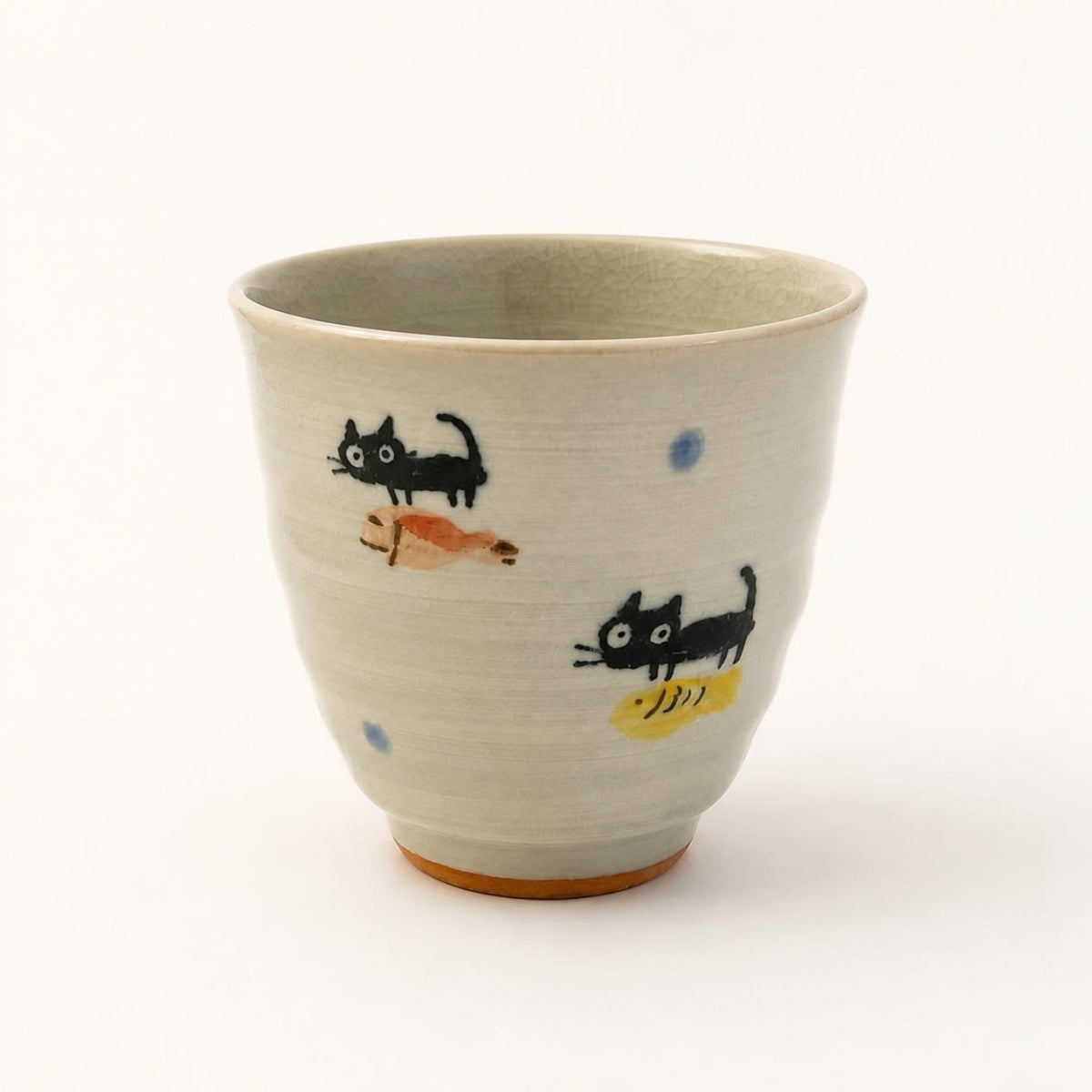 Teetasse mit Katzen-Illustration