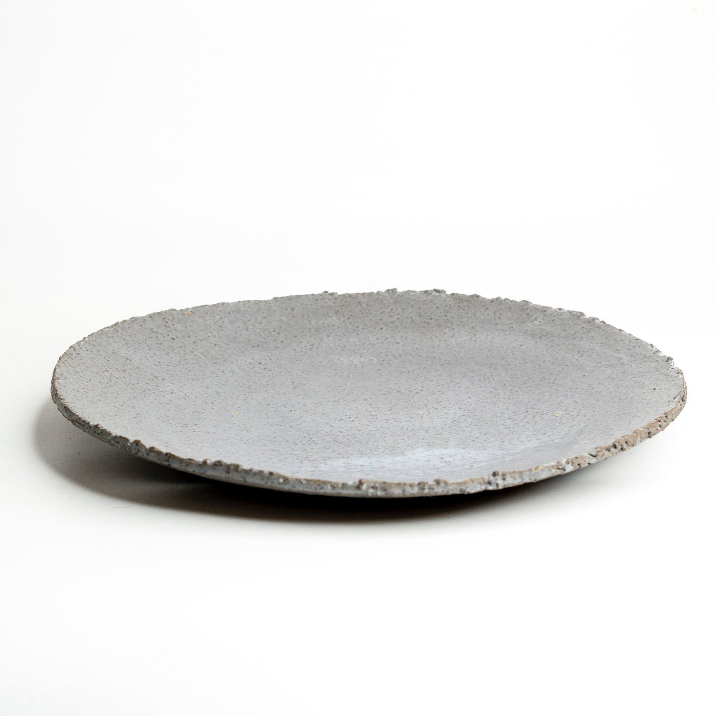Large, textured plate