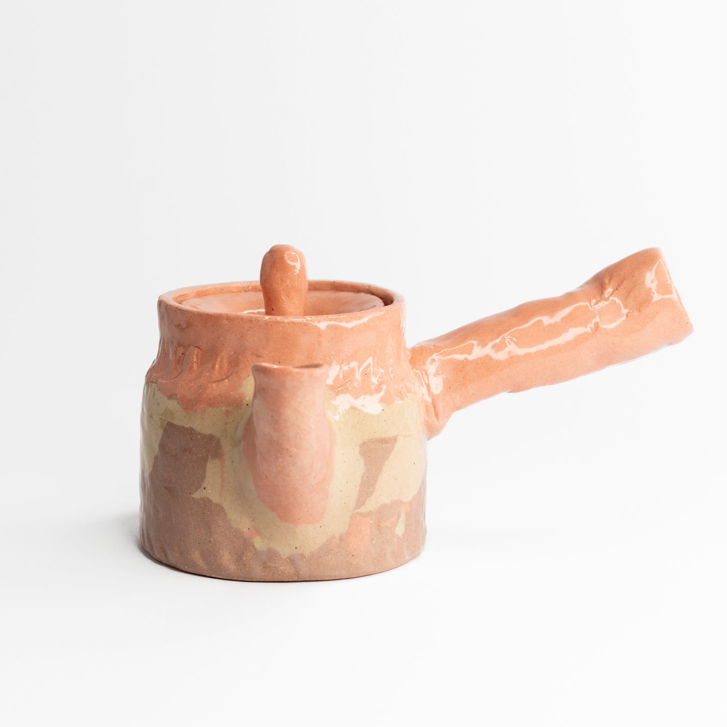 Mixed Coloured Clay Kyusu Teapot