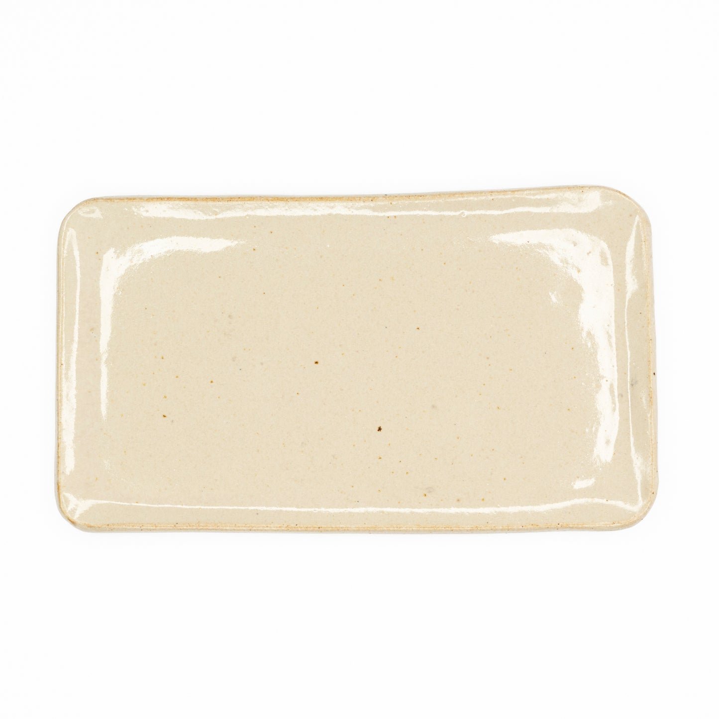 White ceramics tray