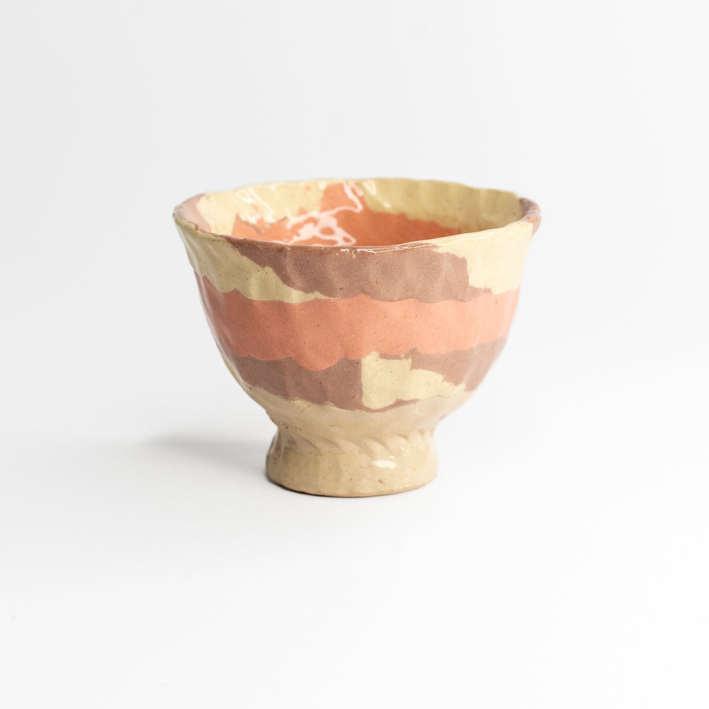 Mixed clay coloured cup