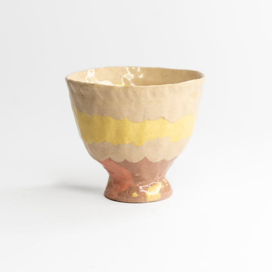 Mixed clay coloured cup