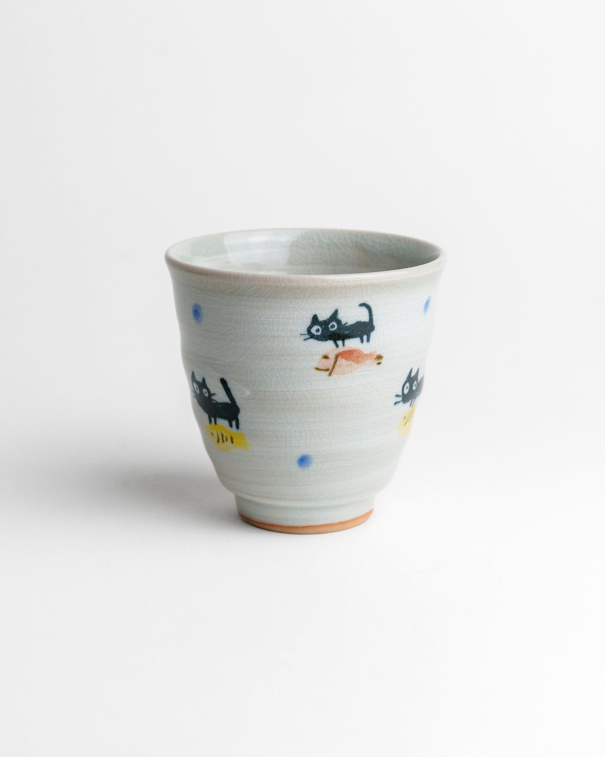 Teetasse mit Katzen-Illustration