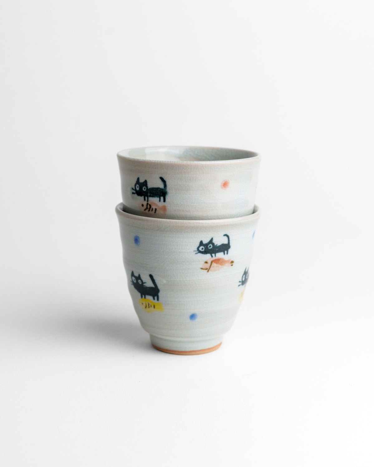 Teetasse mit Katzen-Illustration