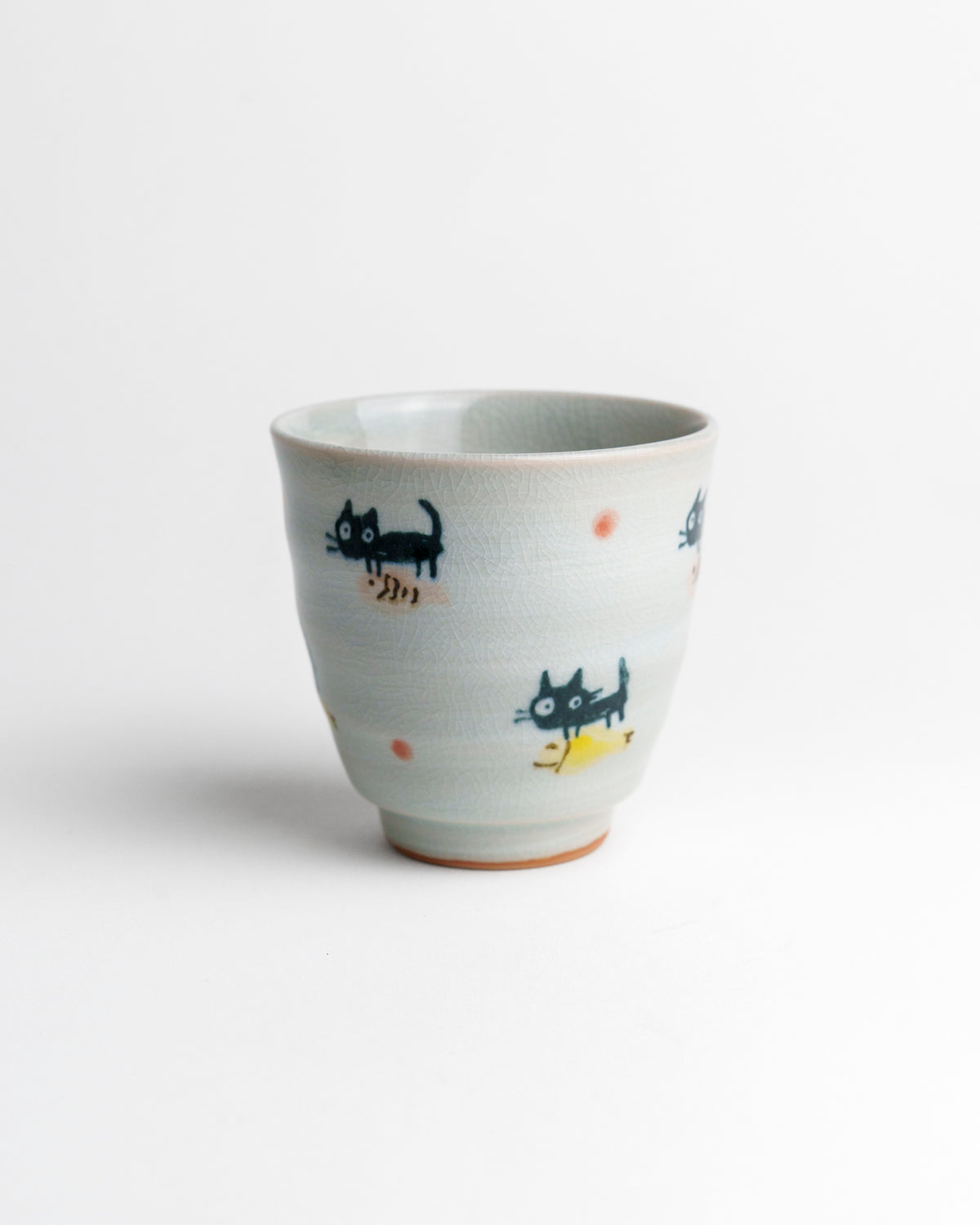 Teetasse mit Katzen-Illustration