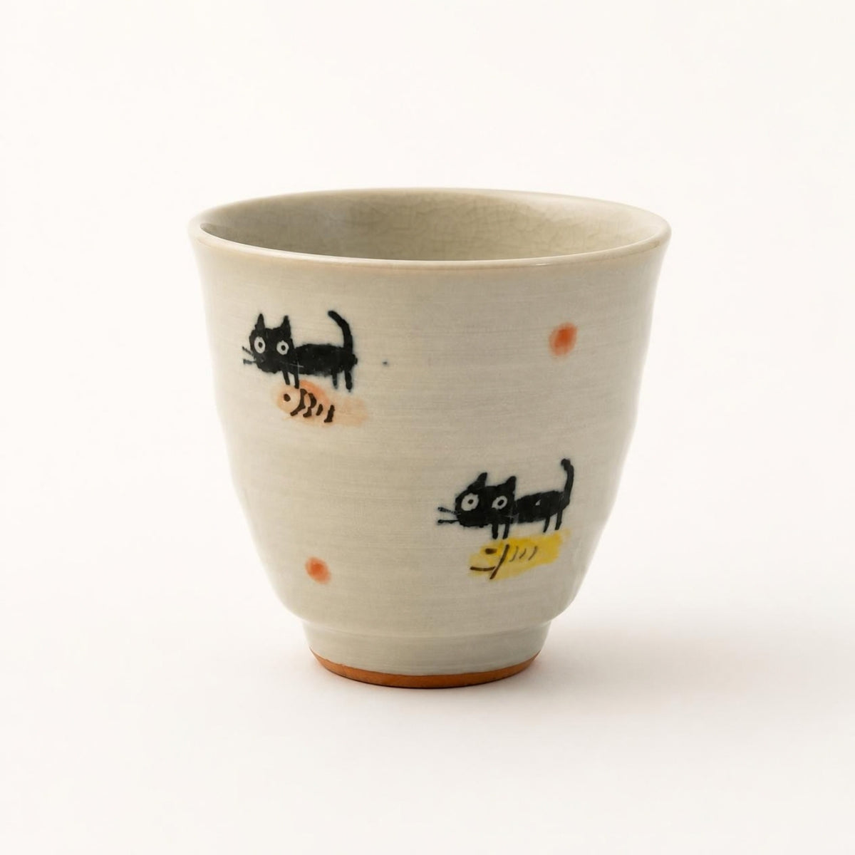 Teetasse mit Katzen-Illustration