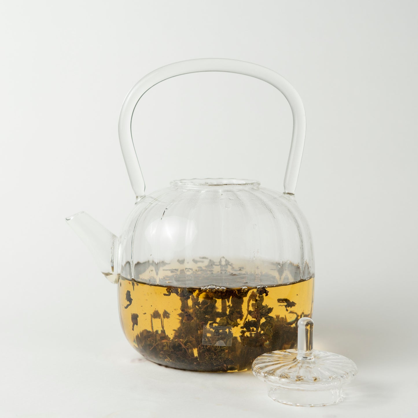 Large glass teapot