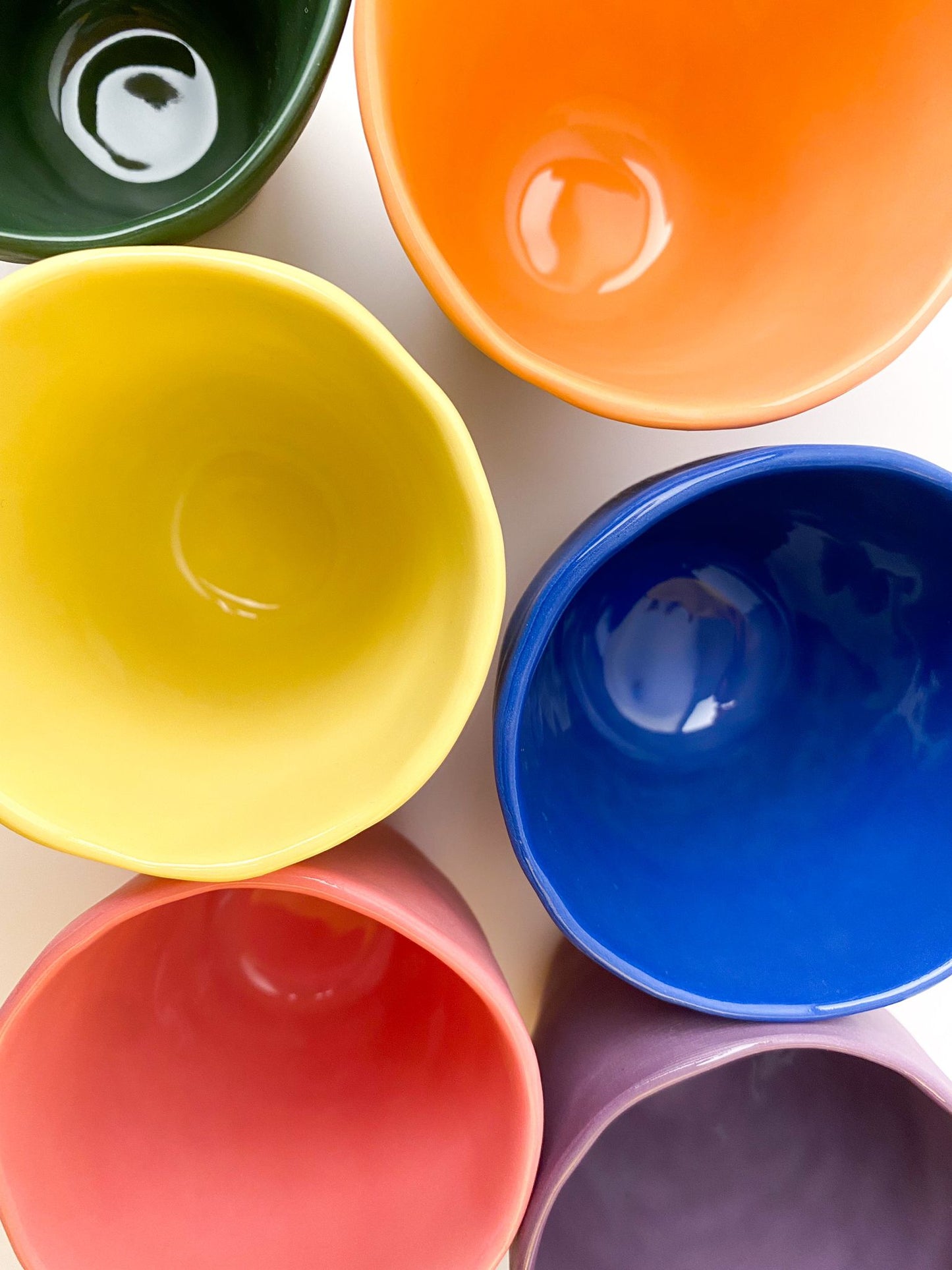 Colourful porcelain teacup