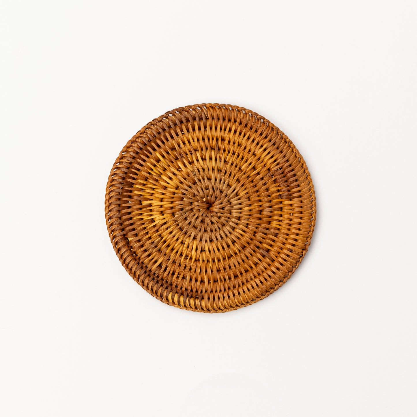 Knitted bamboo coaster